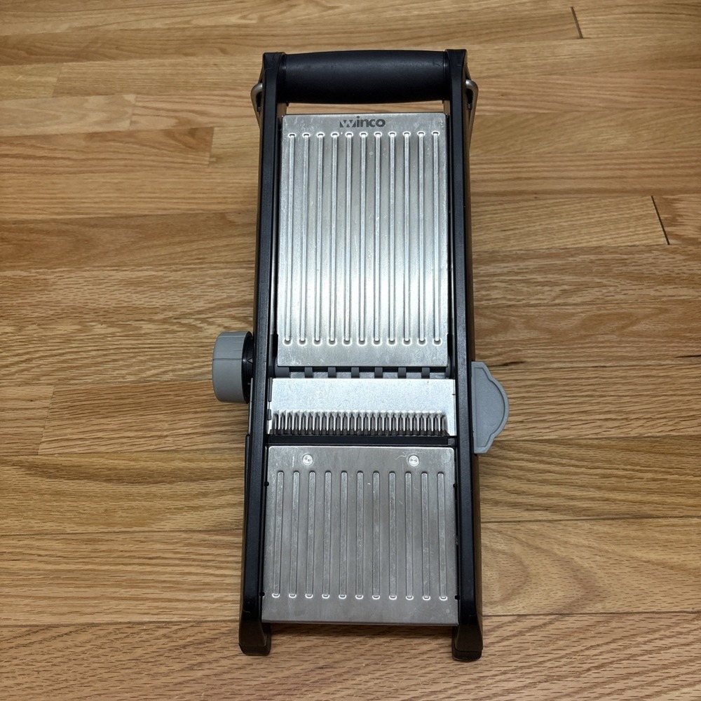 Winco MDL4P 14 3/4 in x 5 1/2 in Mandoline MISSING SLIDE‎ SLICER BLACK EUC